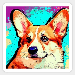 Corgi Pop Art Sticker